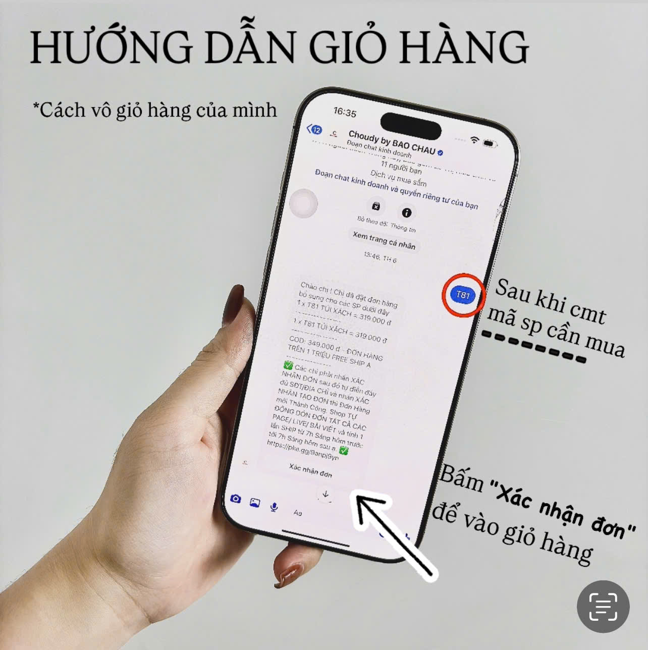 BC00 HƯỚNG DẪN KHÁCH MUA SẢN PHẨM
