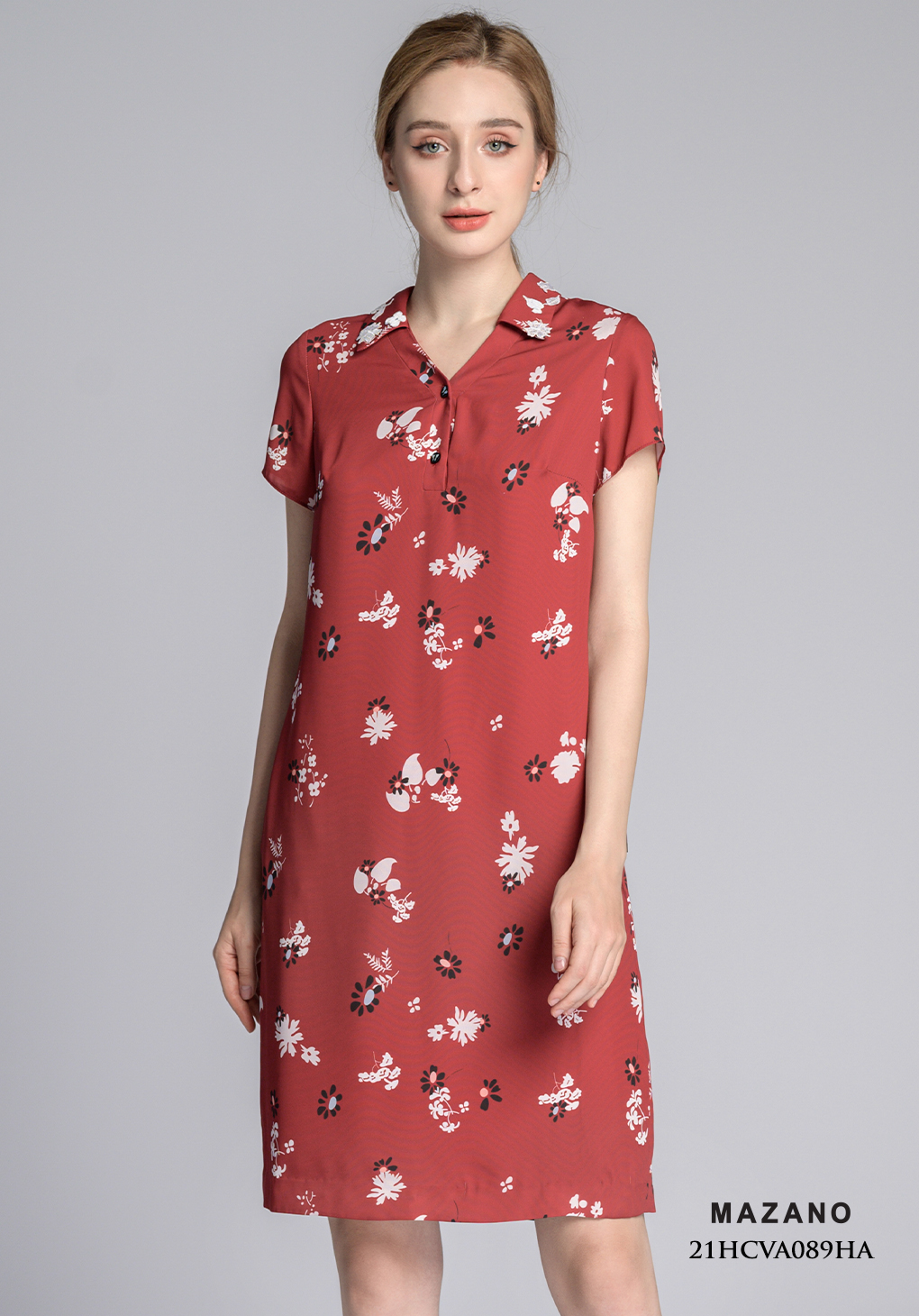 Váy suông đỏ họa tiết hoa_thumbnail_4