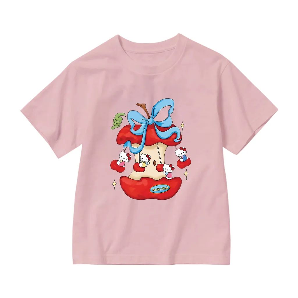 Áo thun bé gái Kitty đáng yêu Kado vải cotton thoáng mát tay ngắn cổ tròn in artwork 2880_thumbnail_9