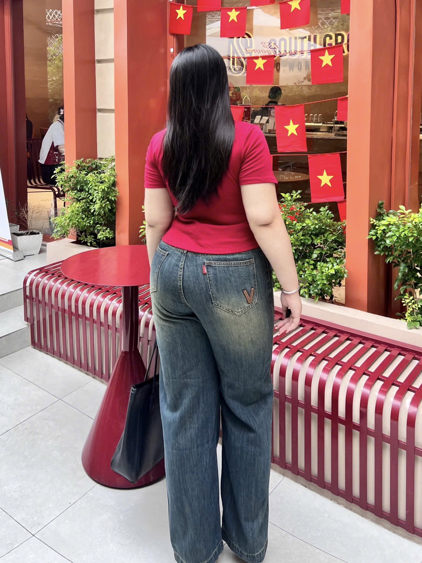 BIGSIZE- Quần jean suông thêu V T-QJ387_thumbnail_6