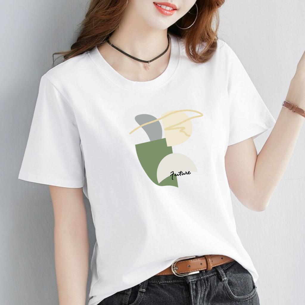 [Form Vừa] Áo phông nữ LOZA dáng suông vừa chất liệu thun cotton 4 chiều mát mẻ - G0148