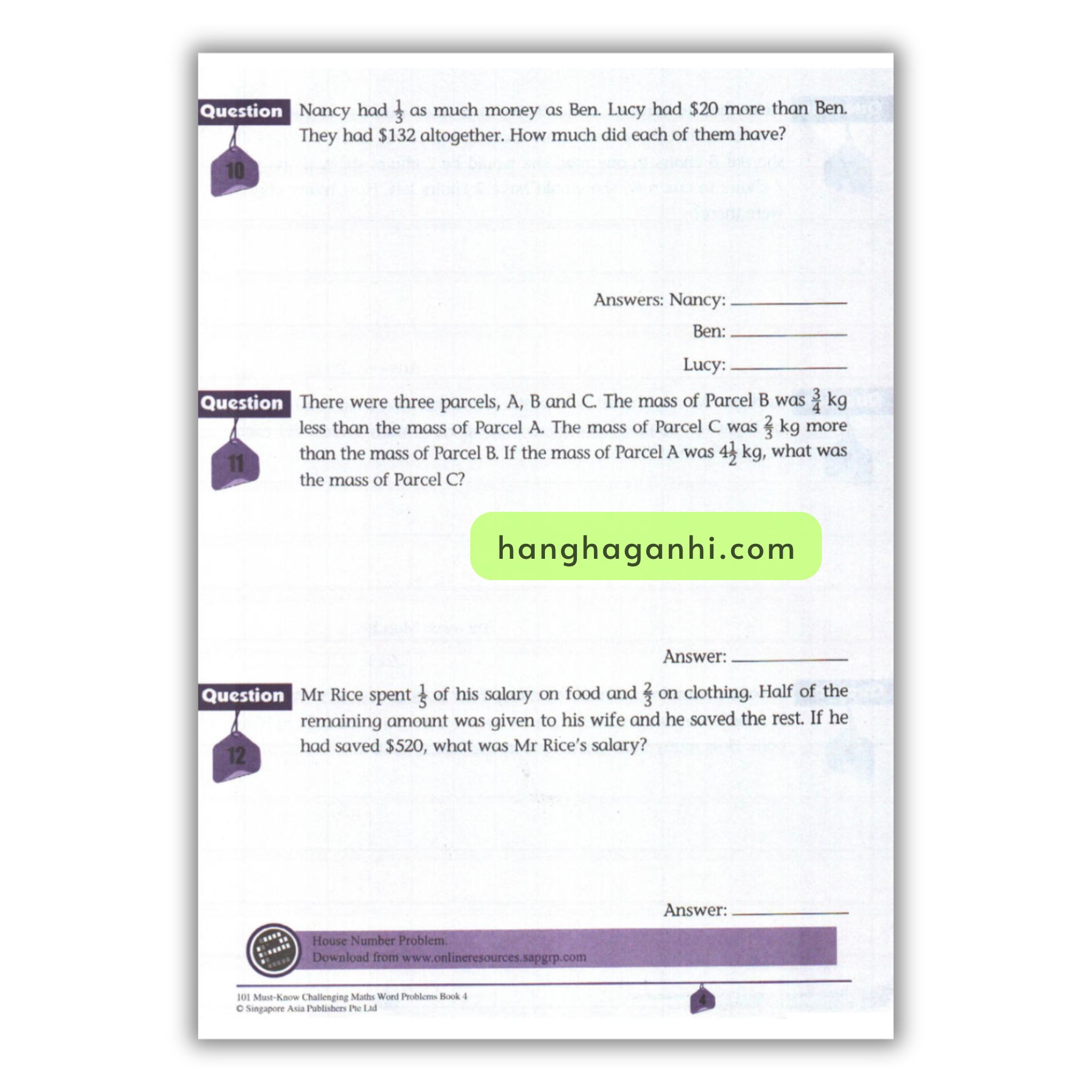 [Sách] 101 Must- Know Challenging Maths Word Problems Book 4_thumbnail_11