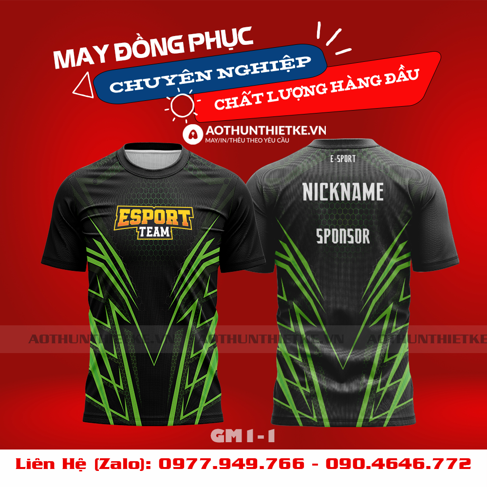 Mẫu Áo Game Thủ Esports Thiết Kế - TKGM79