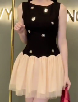 Đầm Xòe Phối Lưới Đính Hoa_thumbnail_6