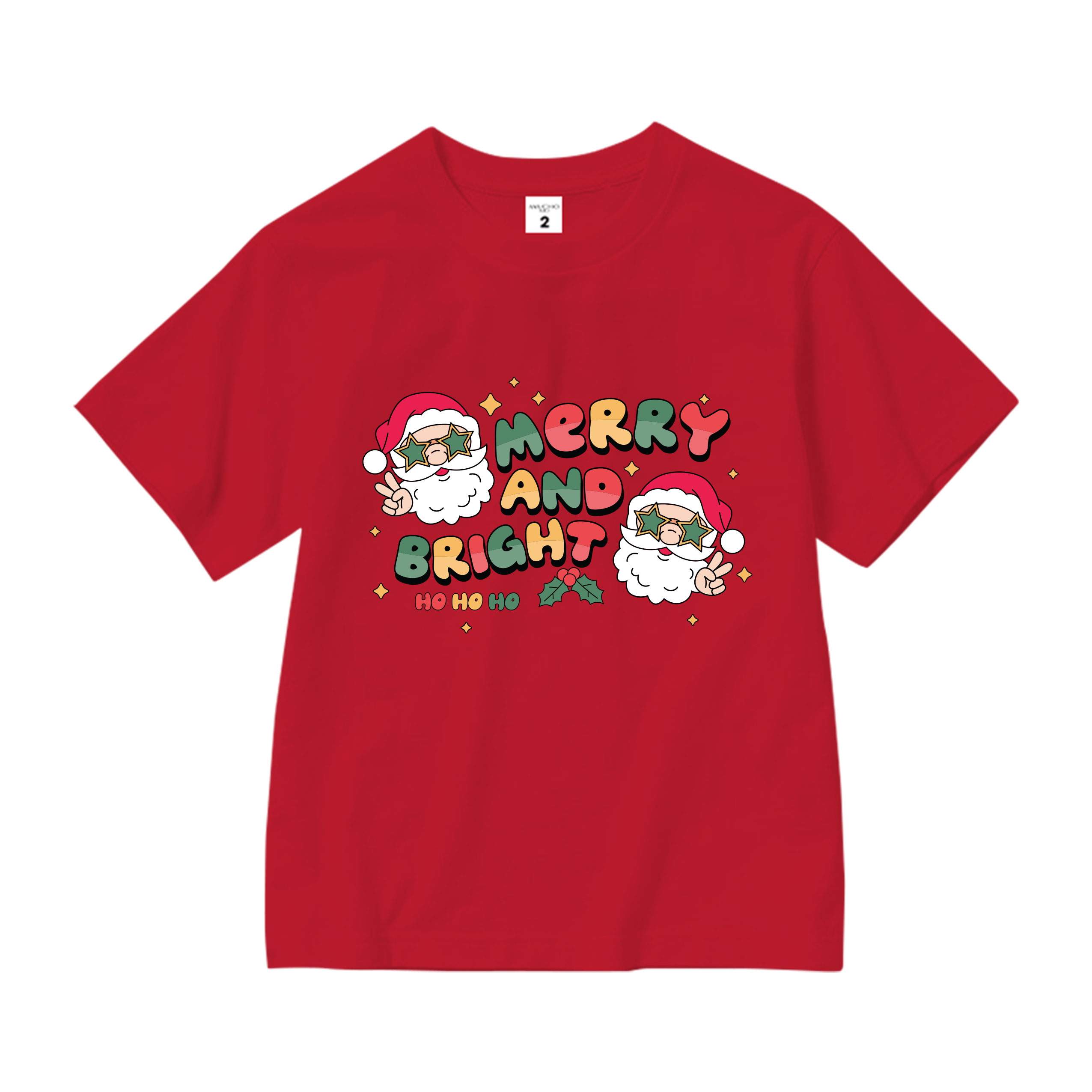 Áo thun bé trai giáng sinh noel form rộng vải cotton co giãn thoải mái AED1703 Miucho Kid in artwork_thumbnail_8