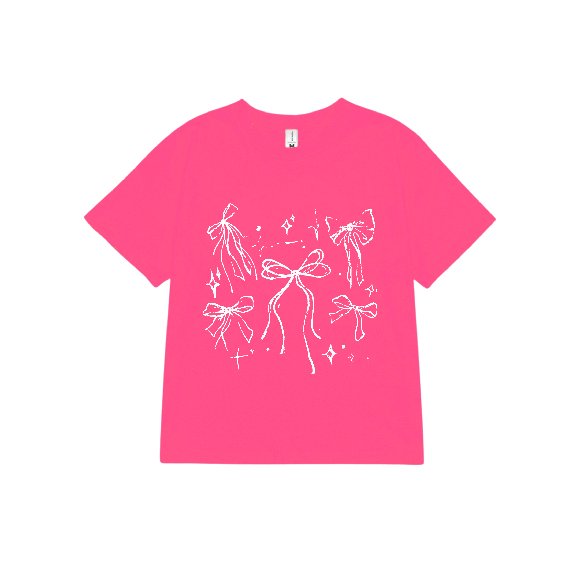 Áo thun baby tee nơ conquette xinh form ôm ABD1311 Miucho tay ngắn cổ tròn hotrend in mix_thumbnail_14