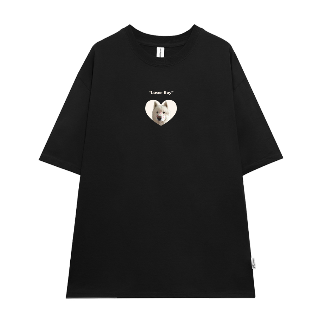 Áo thun cặp nam nữ LOVER form rộng 1956 Miucho cổ tròn vải 4c cotton 220gsm thoáng mát in mix_thumbnail_14