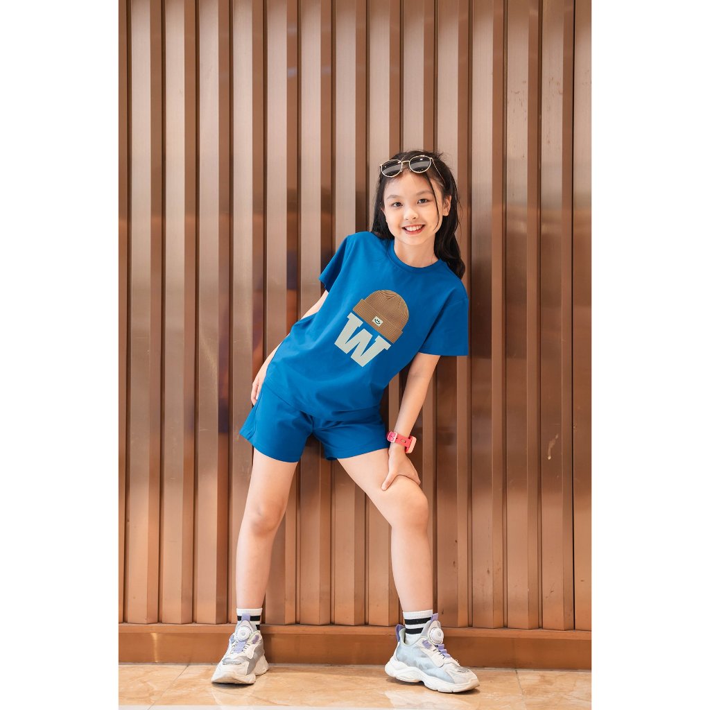 Bộ đồ bé gái in hình nhiều  - Loza Kids BD002