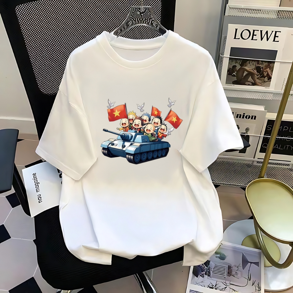 [Form rộng] Áo phông nữ 'Cờ Đỏ Sao Vàng Việt Nam- Độc lập tự do' - LOZA G0293_thumbnail_12