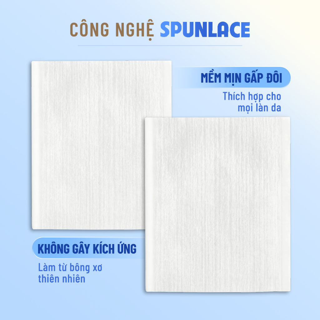 [CALLA] Bông tẩy trang Calla mềm mịn (vàng)