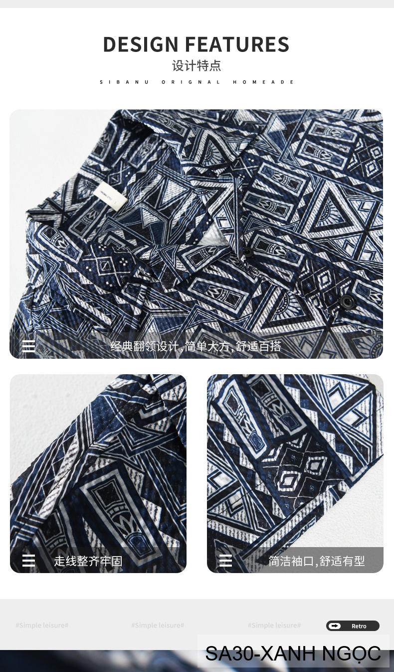 SA30 - Áo sơ mi nam ngắn tay in hoa kiểu Nhật, chất liệu polyester mềm mại, phong cách tươi tắn_thumbnail_13