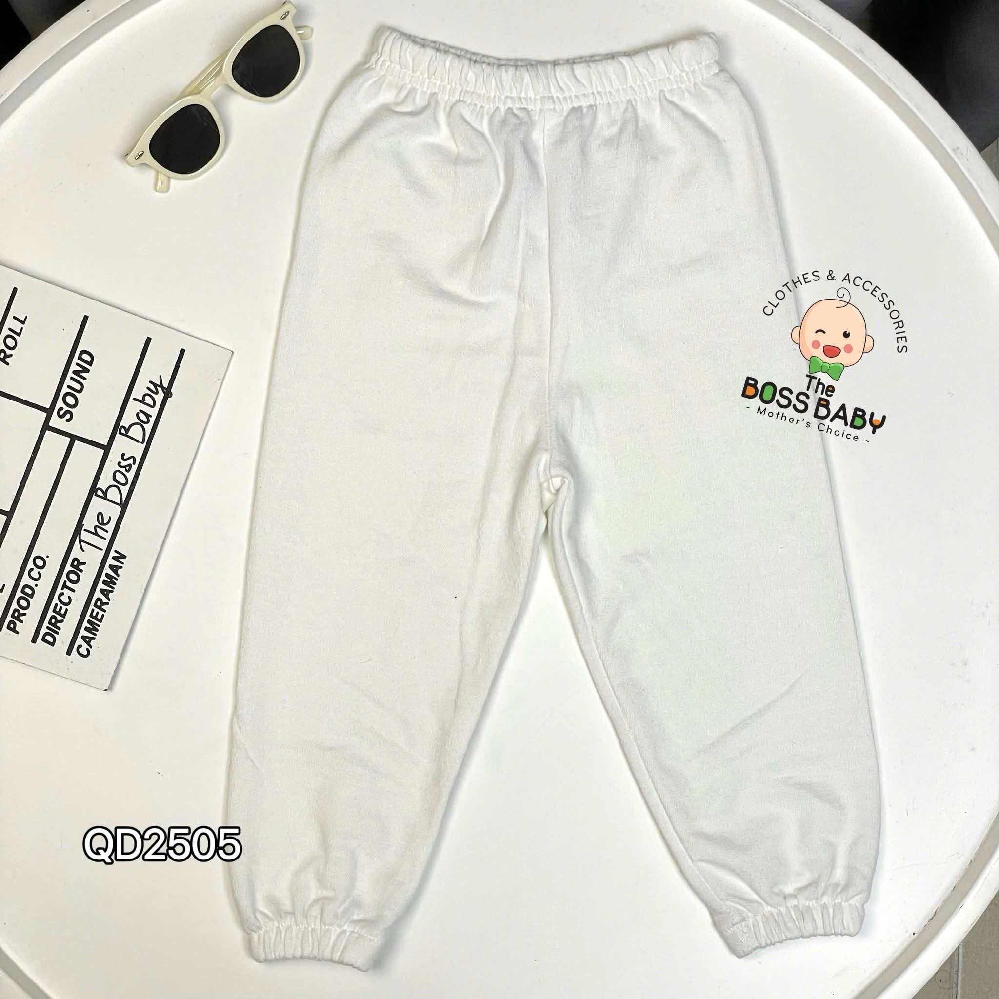 Set 3 quần nỉ da cá bo gấu rêu, trắng, than_thumbnail_3