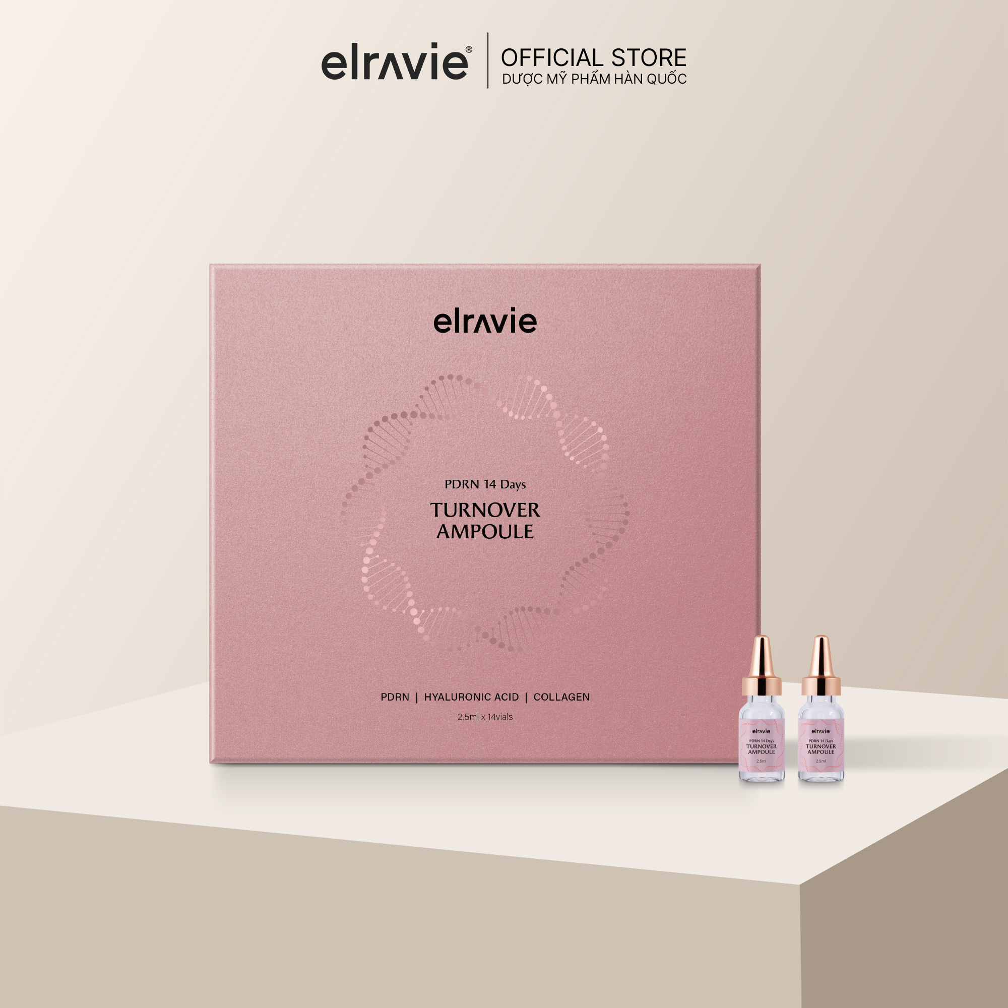 Tinh chất phục hồi da PDRN 14Days Turnover Ampoule 14 lọ/hộp