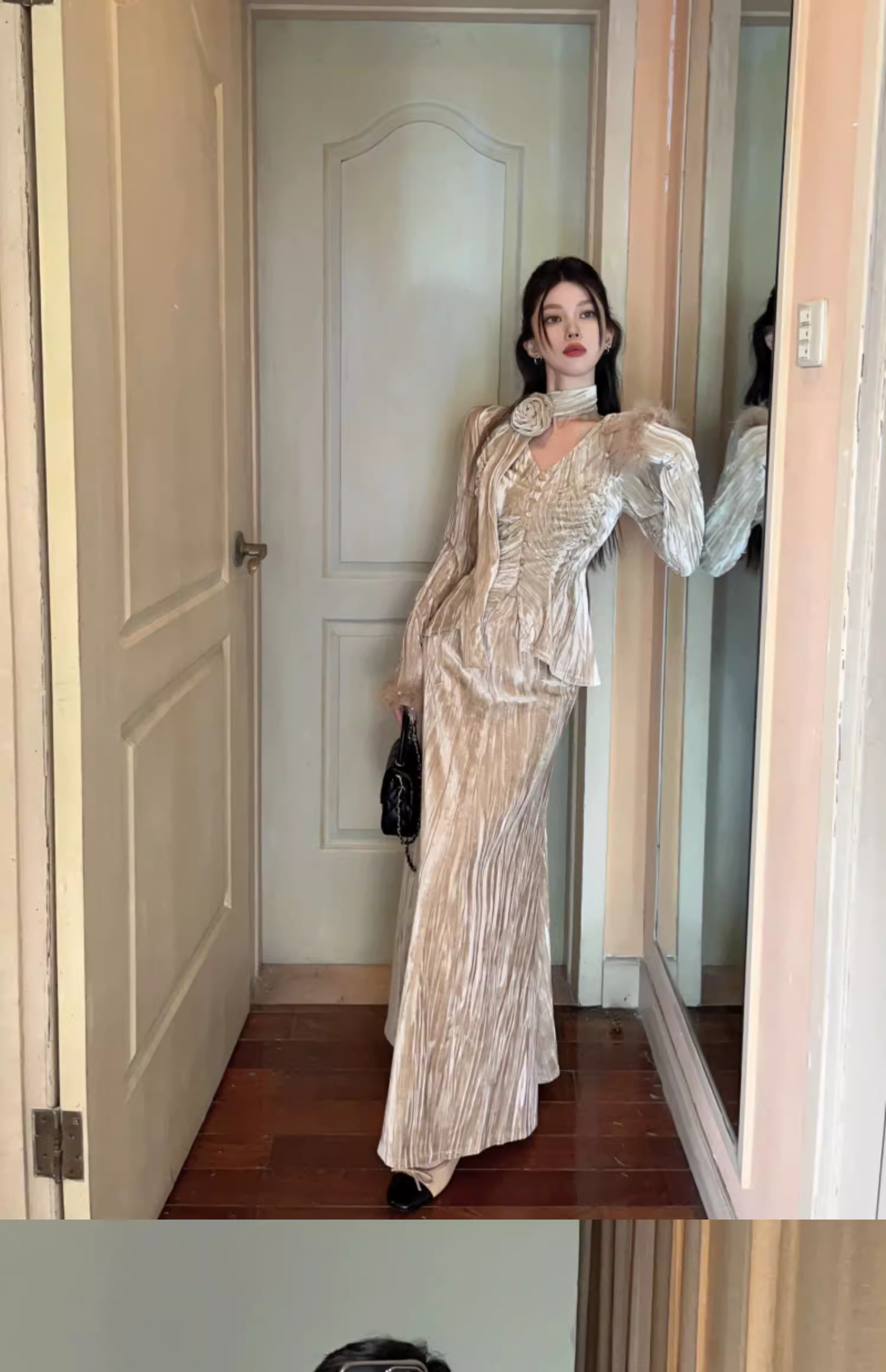 Áo Dài Nhung Kim Sang Trọng_thumbnail_2