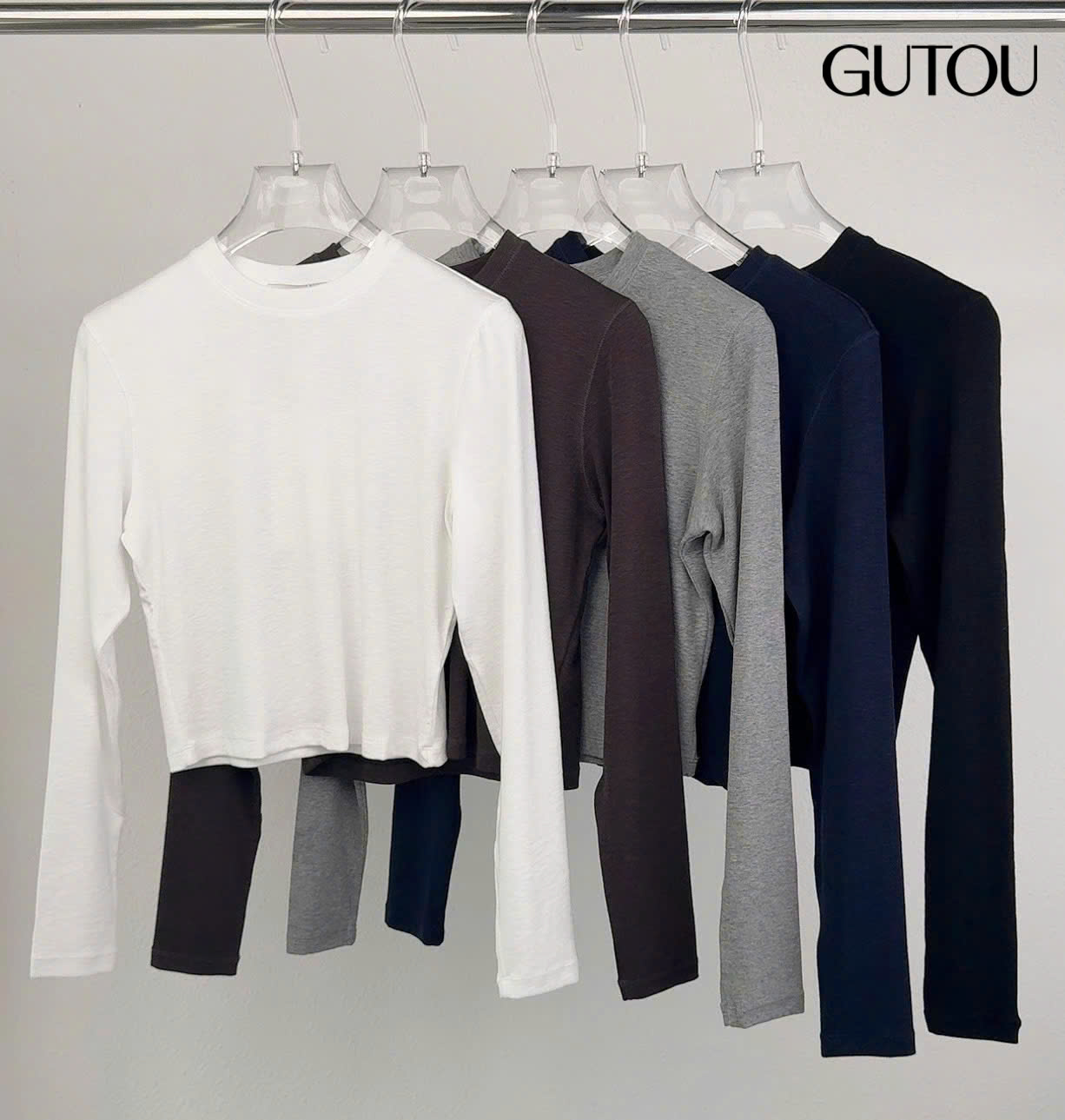 [ GUTOU ] Áo Thun Dài Tay Croptop Elio Basic_thumbnail_9