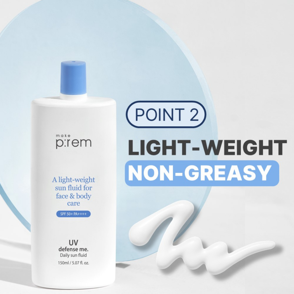 Make p:rem A Light Weight Sun Fluid For Face & Body Care SPF 50+ PA++++  150ml_thumbnail_8