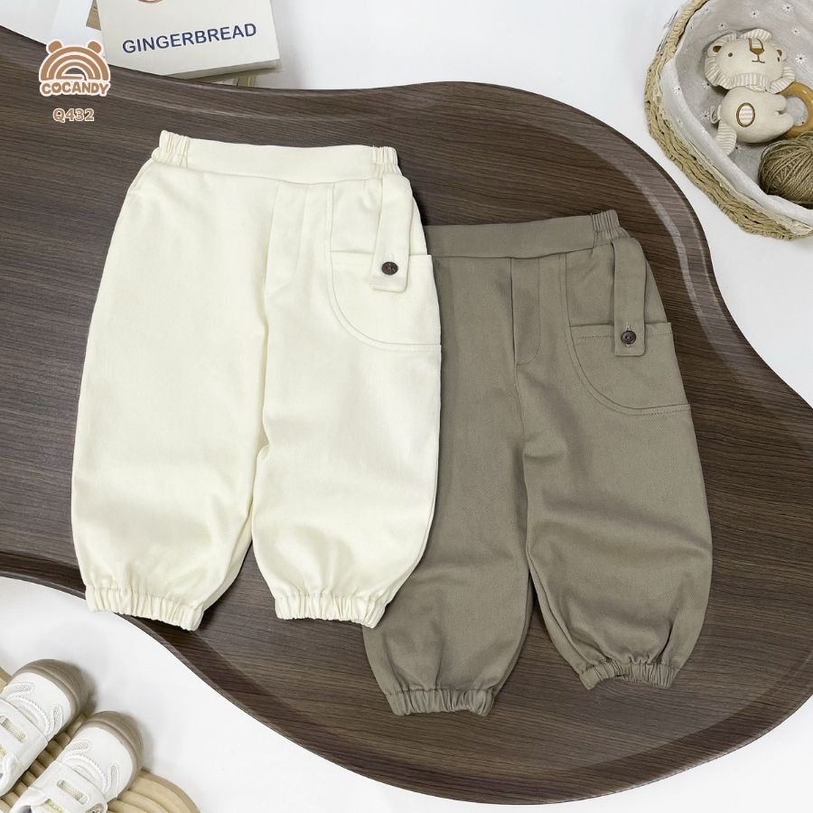 Quần dài kaki NÂU túi chéo basic_thumbnail_4