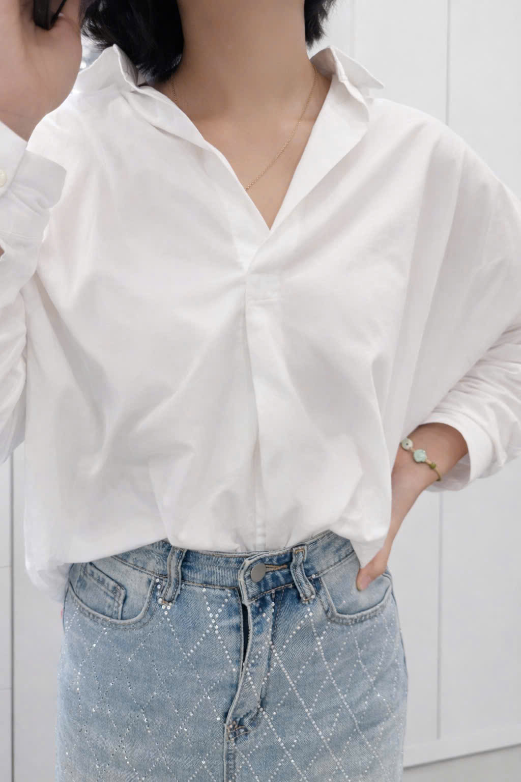 Áo somi tay dài phối kiểu ( HỒNG CAM )_thumbnail_8