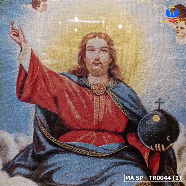 Tranh dệt Chúa Giesu Vua vũ trụ 60x80cm_thumbnail_1