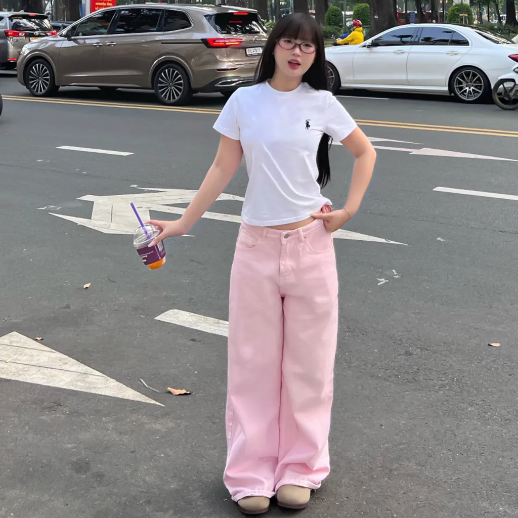 Áo baby tee basic nhiều màu 2511 Miucho chất vải cotton co giãn thoáng mát tay ngắn cổ tròn in artwork_thumbnail_4