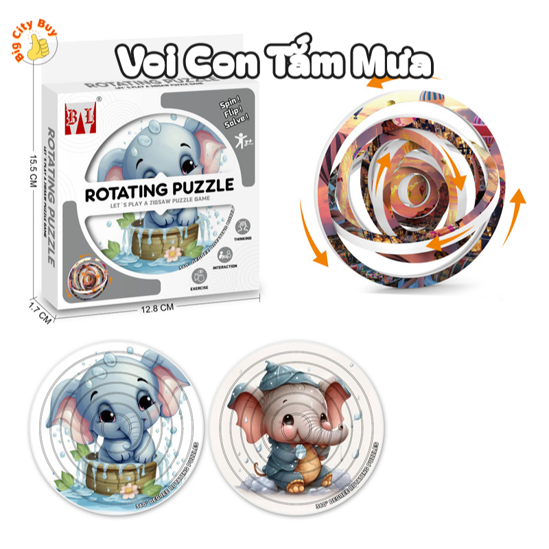 Rubik Cầu Xoay 360 Độ Thử Thách Trí Tuệ Cho Bé, Đồ Chơi Giải Đố Siêu Hay Đa Dạng Mẫu Mã_thumbnail_2