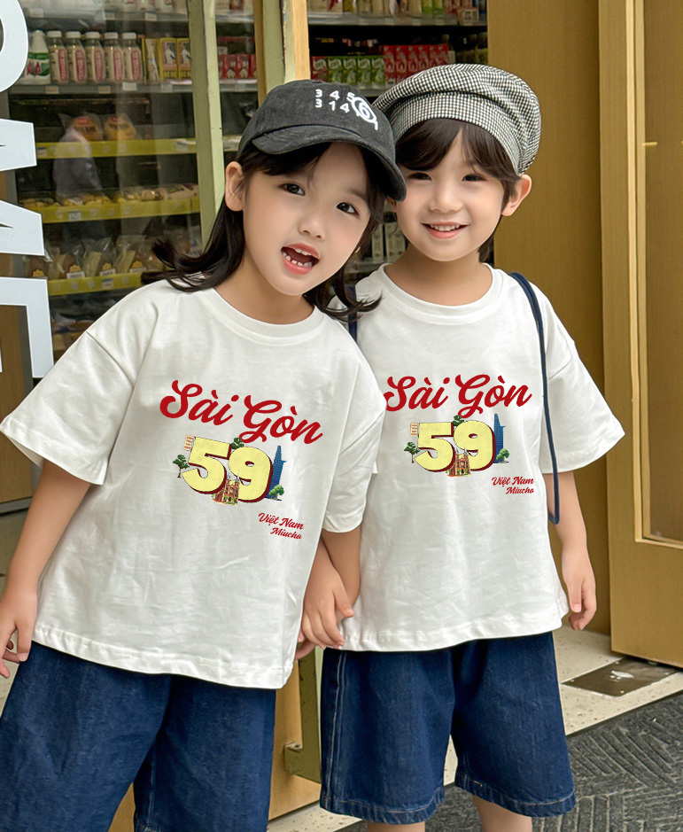 Áo thun nữ du lịch Sài Gòn form vừa regular thoáng mát ARD1282 Miucho Chic in mix_thumbnail_6