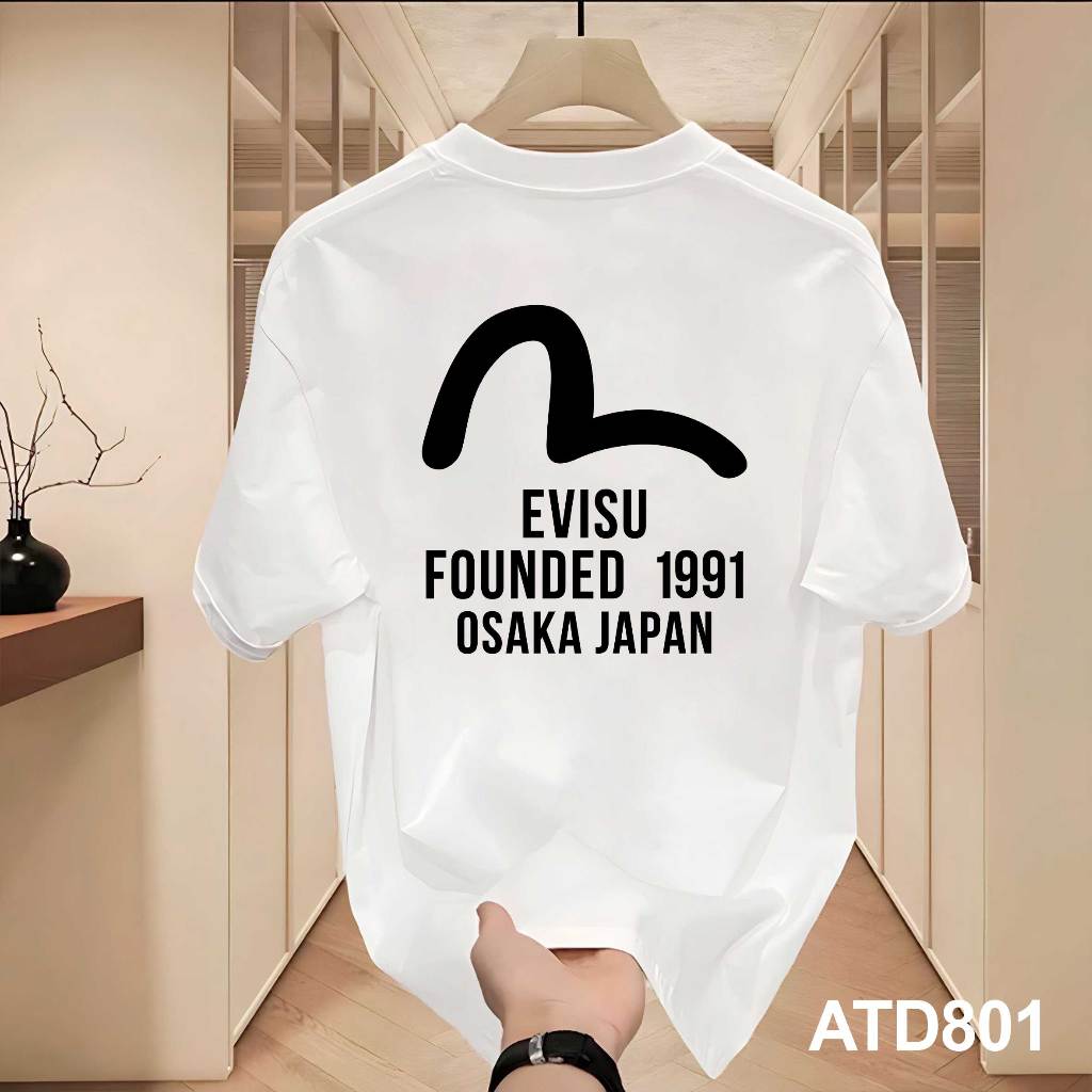 Áo thun nam evisu form rộng local brand ATD871 Miucho Iconic tay ngắn vải cotton cổ tròn in mix_thumbnail_3