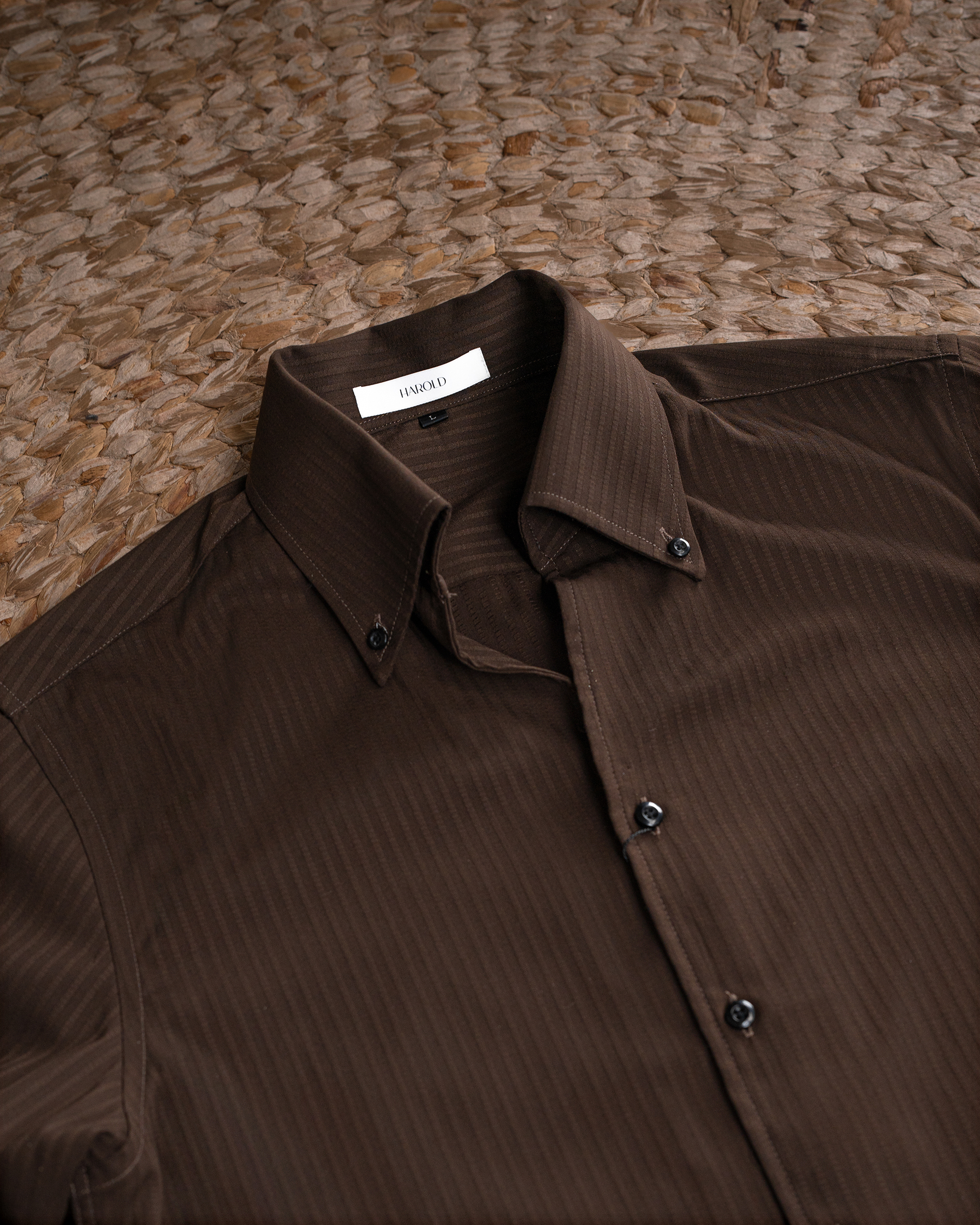 Sơ Mi Button Down Sọc Tiger Pin