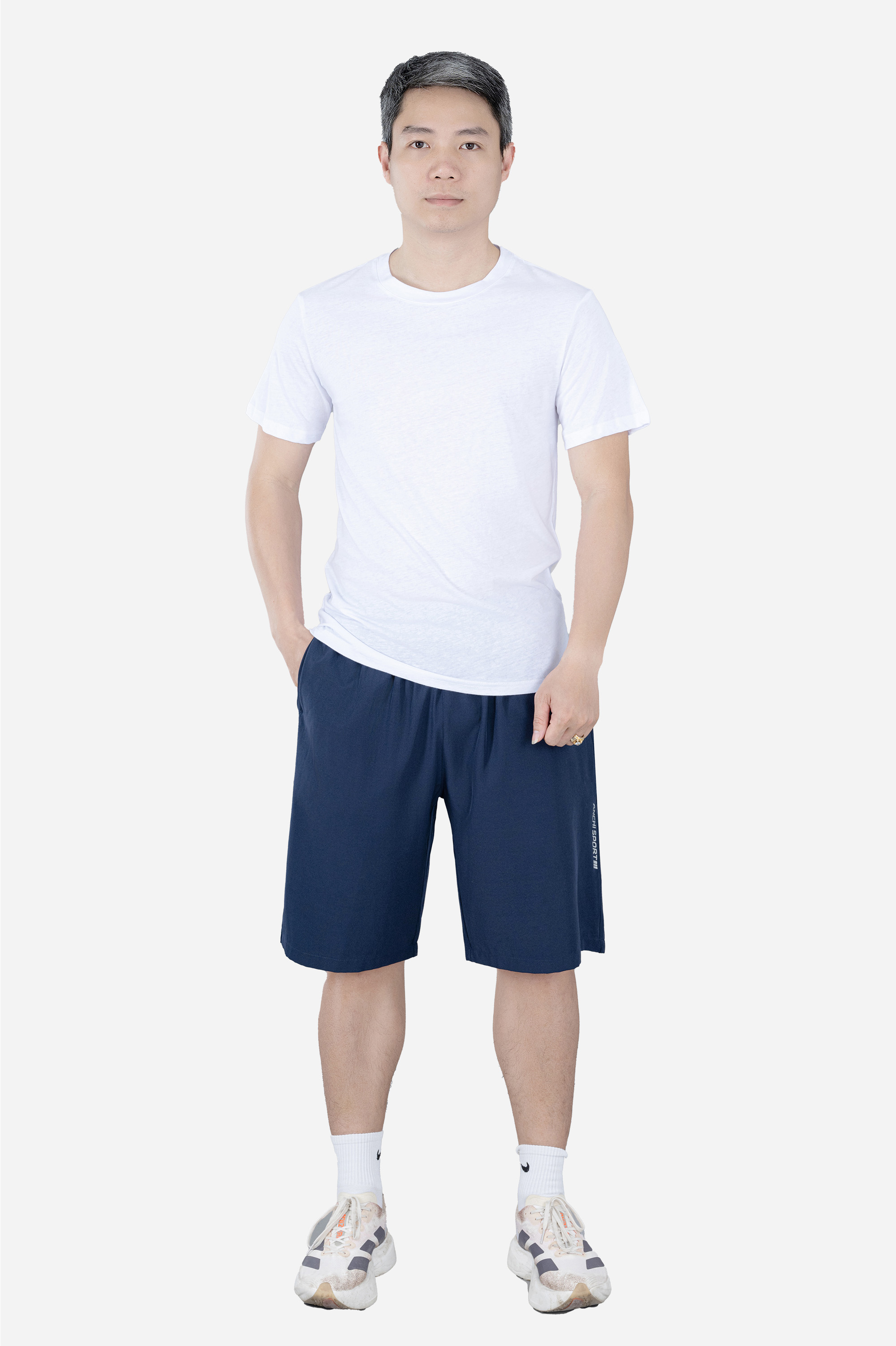 Áo Phông Cổ Tròn Nam Trung Niên ANCHI Chất Liệu Cotton Co Giãn Màu Xanh Than_thumbnail_10