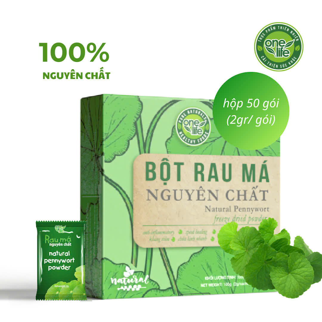 Bột Rau Má Huế OneLife (50 gói x 2g) /100gr