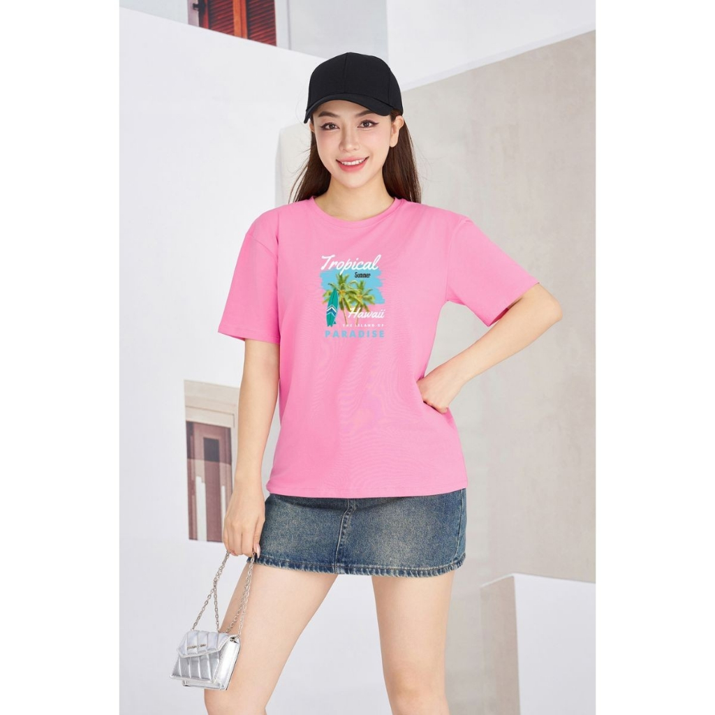 [Form Rộng] Áo phông nữ in hình 