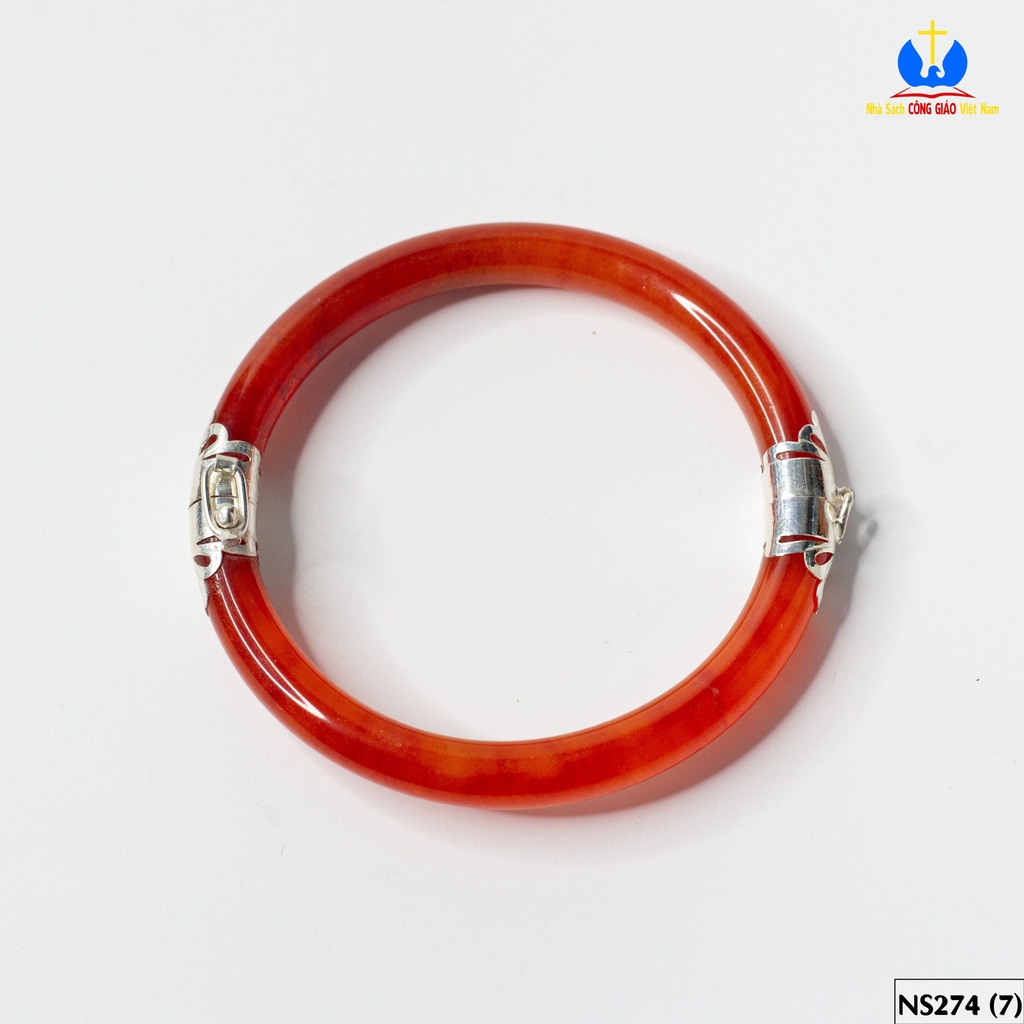 Vòng tay đá Ngọc Bích bọc bạc ta TS0296 - Món quà ý nghĩa cho mẹ và bà_thumbnail_6