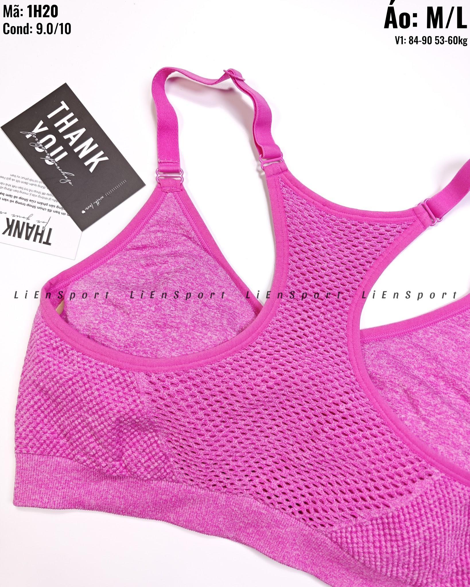 Áo bra thể thao Nữ Size M L Hồng tím Auth 2nd Lưng chữ X thoáng khí Co giãn tốt Thấm hút mồ hôi Dây vai điều chỉnh Phù hợp gym yoga chạy bộ Mã:1H20_thumbnail_4