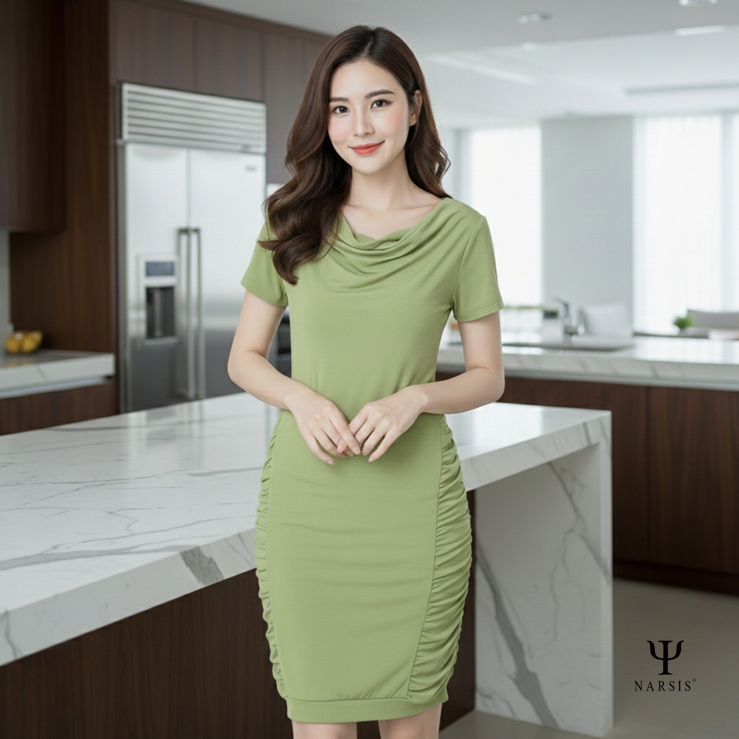 VÁY NỮ NEW1249 NARSIS CHẤT LIỆU THOÁNG MÁT, DỄ CHỊU, THOẢI MÁI CẢ NGÀY, DỄ VẬN ĐỘNG_thumbnail_2