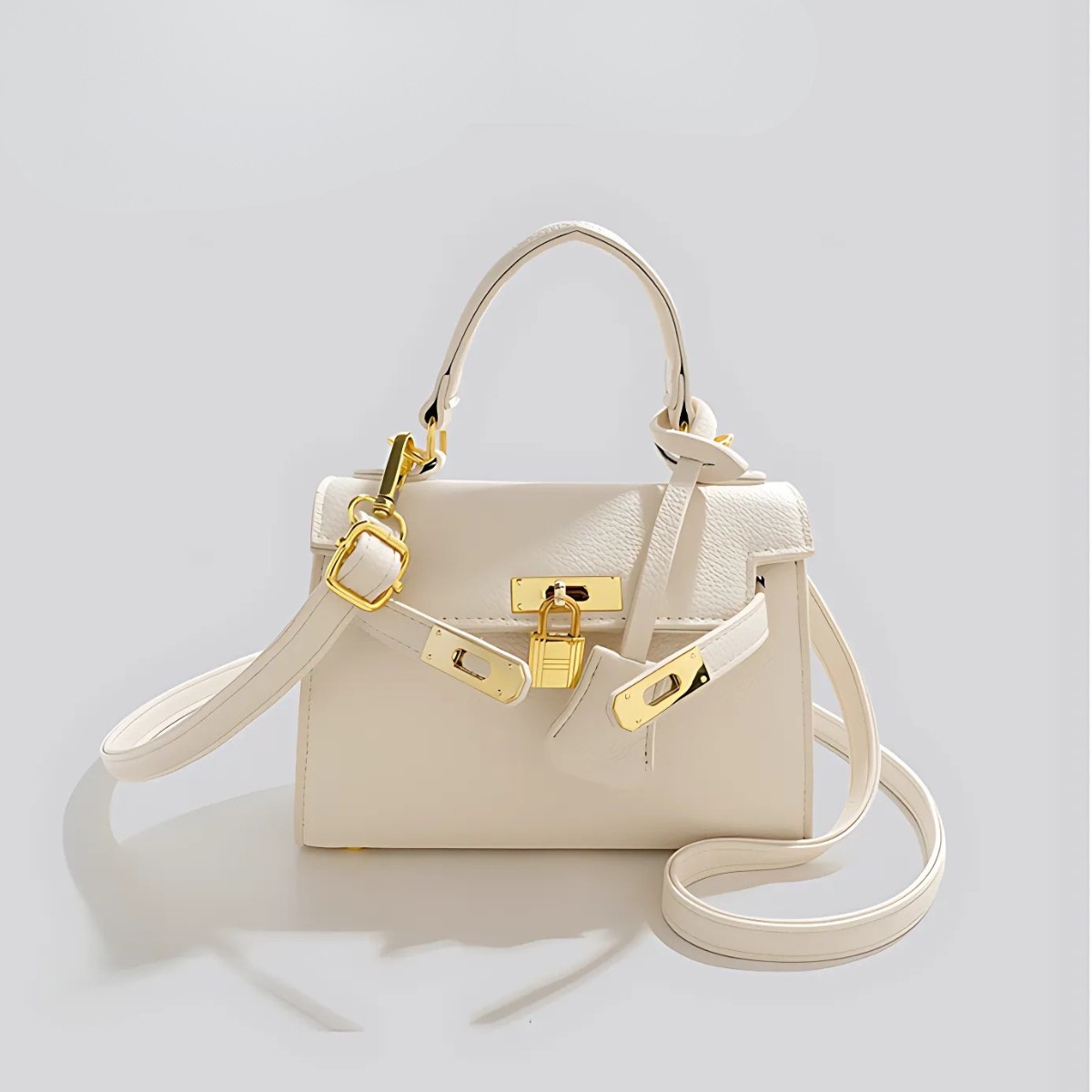 Túi xách nữ UHE_2516 Elegant – khóa kim loại, 2 màu Đen/Trắng_thumbnail_8