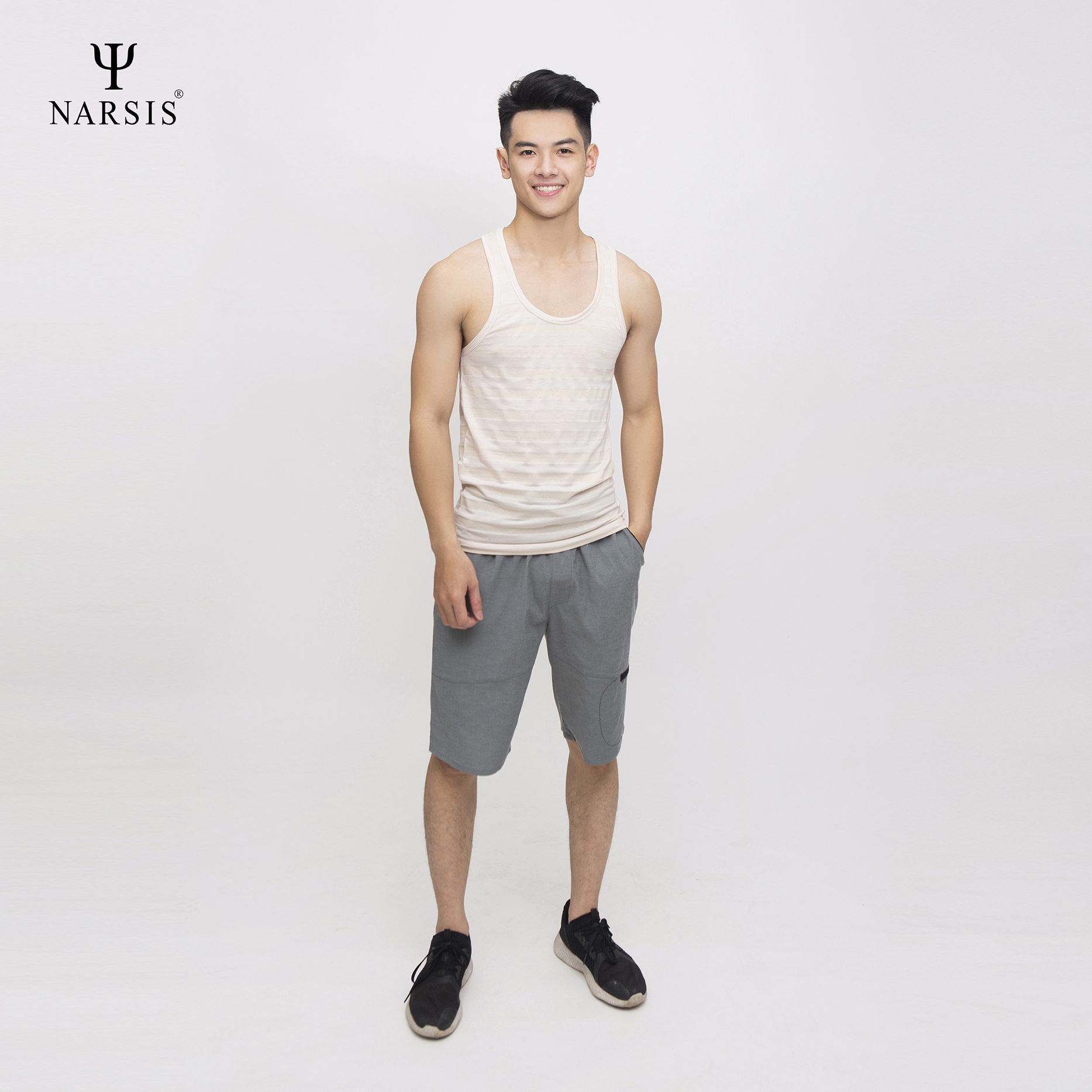 ÁO MAY Ô NAM D4066 NARSIS VẢI COTTON MỀM MẠI, CO GIÃN TỐT, VẢI THOẢI MÁI VẬN ĐỘNG, HÚT ẨM TỐT_thumbnail_2