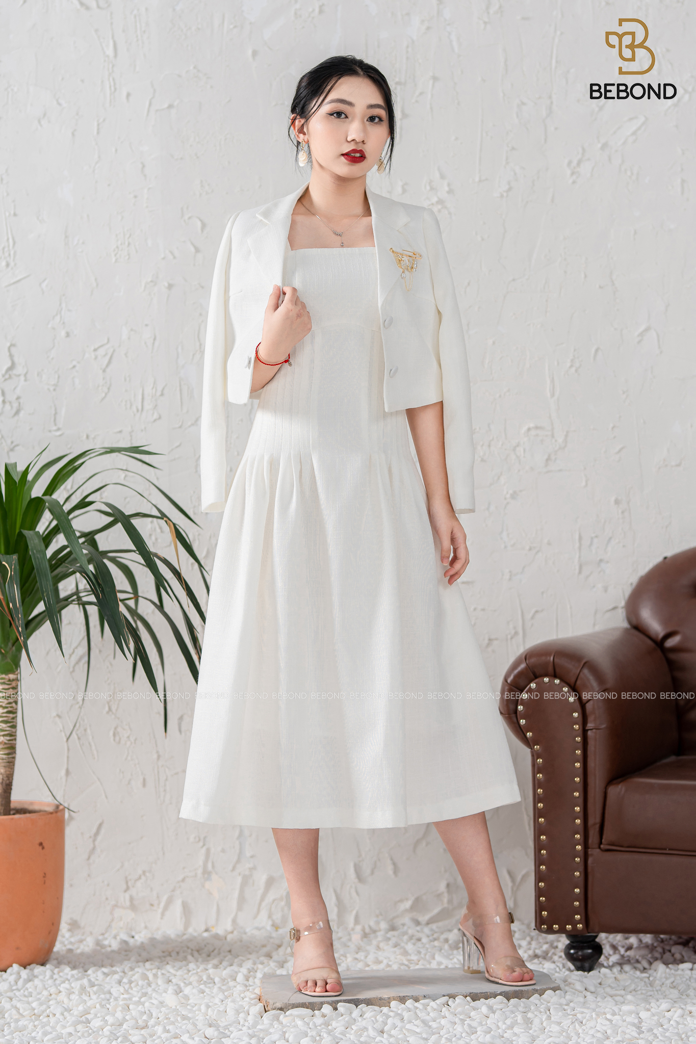 Váy hai dây Laura màu TRẮNG_thumbnail_0