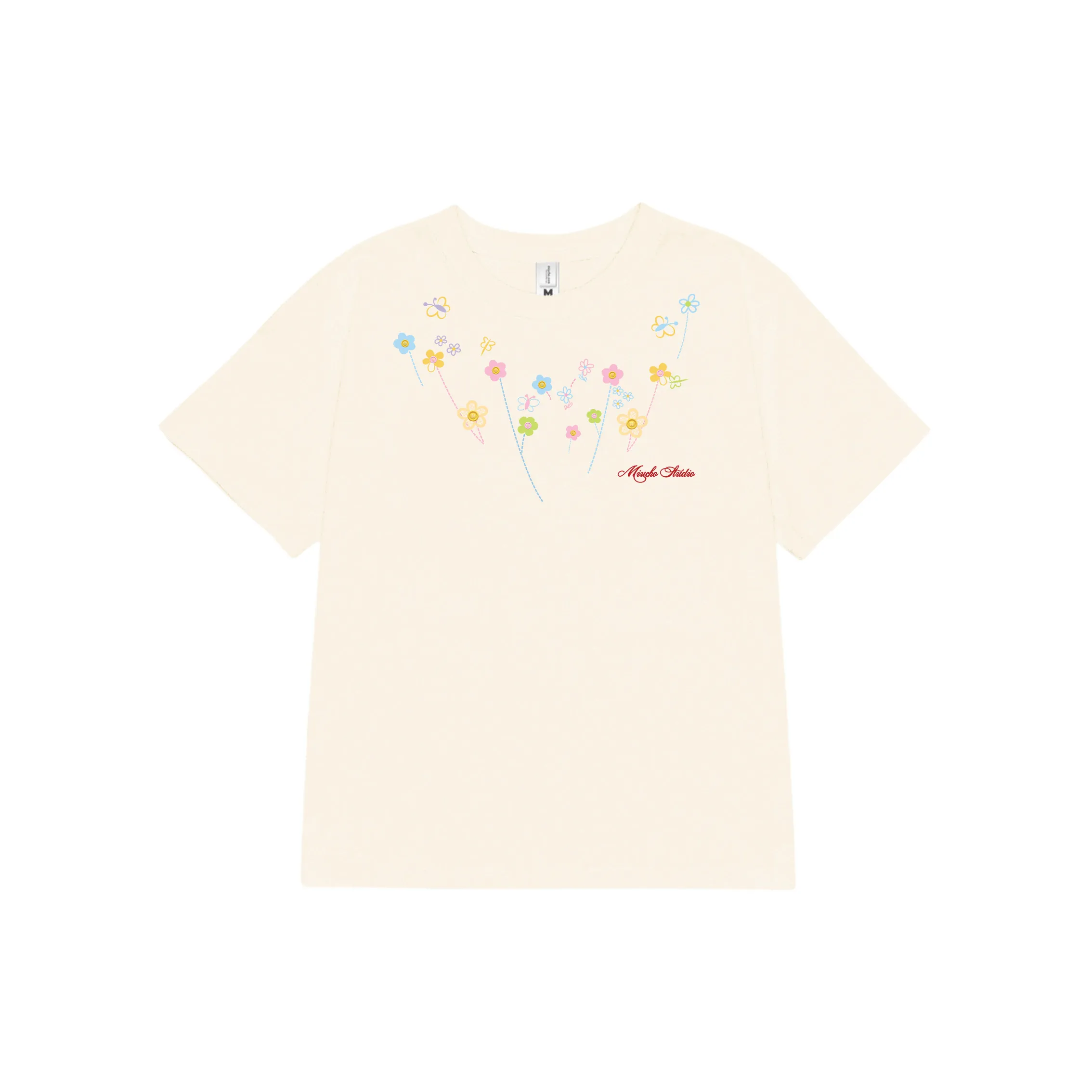 Áo baby tee nữ chuẩn form tôn dáng Miucho vải cotton co giãn 2 chiều thoáng mát cổ tròn in mix 2652_thumbnail_8