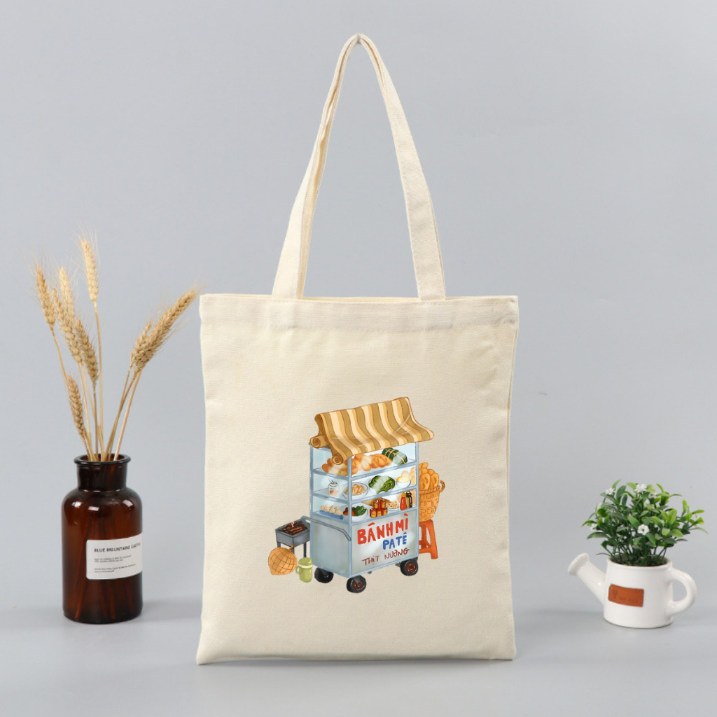 Túi tote vải canvas local brand We Tee Ẩm thực Việt Nam có khoá kéo và ngăn phụ - TOTE11_thumbnail_17