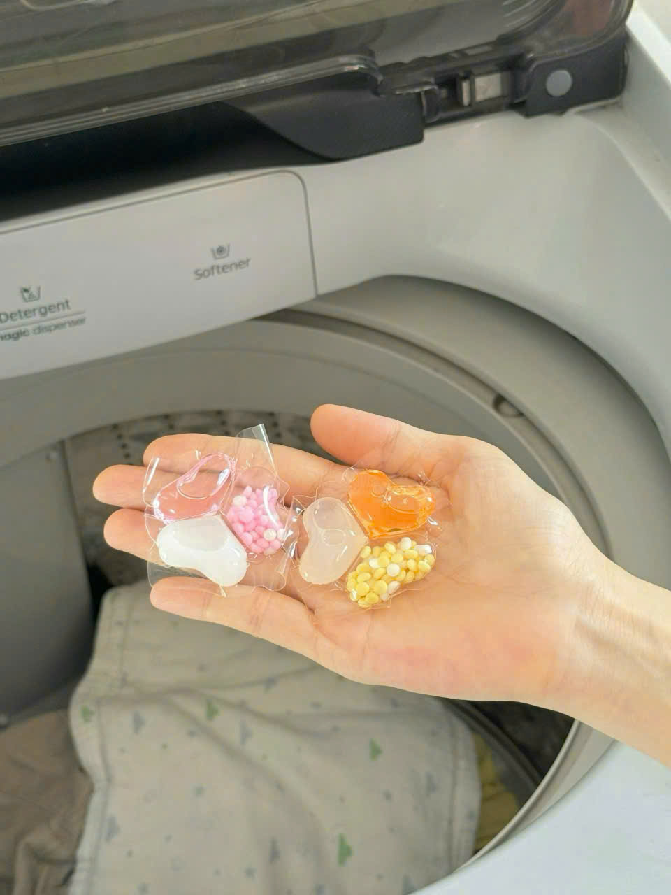 Viên Giặt Xả 3in1 Duree Balle TẶNG Nước tẩy lồng giặt Mitsuei 550gr NHẬT 550g_thumbnail_12