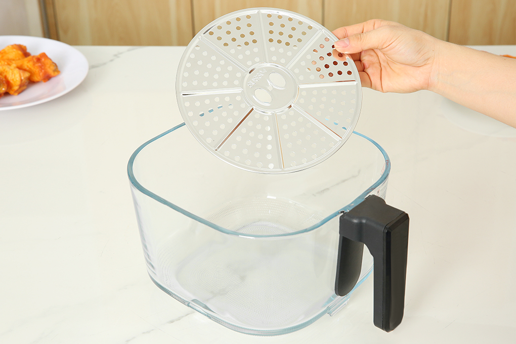 Nồi chiên không dầu lòng thuỷ tinh Mishio MK373 không lo bong tróc chống dính_thumbnail_23