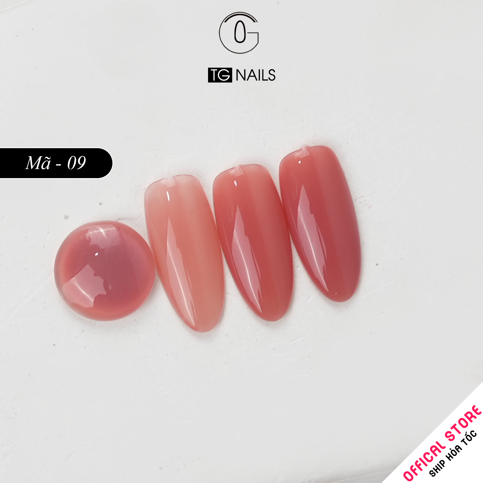 Sơn gel thạch đục TG cọ tròn chai hồng 15ml_thumbnail_15