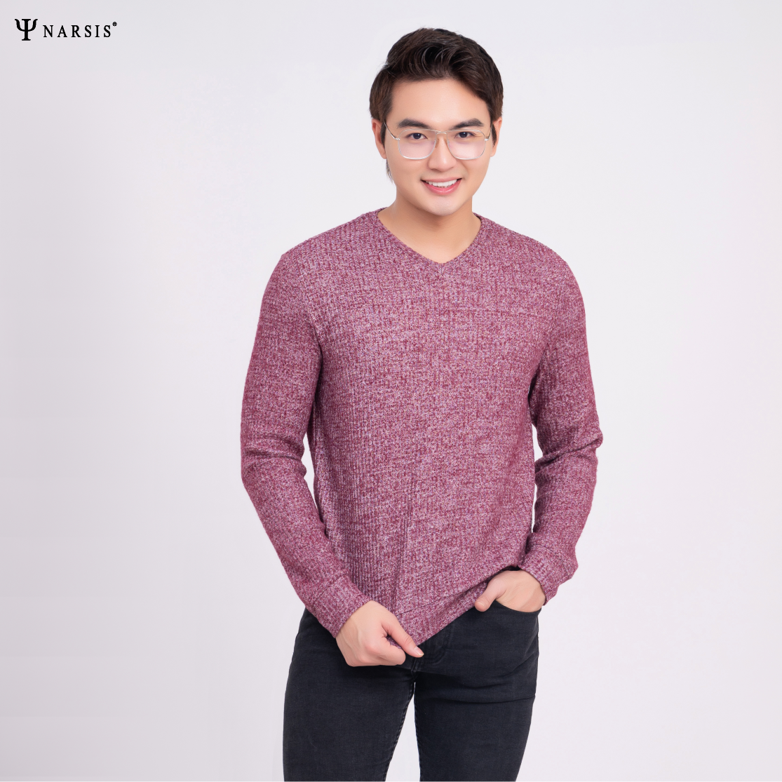 ÁO THU ĐÔNG NAM D0028 NARSIS VẢI LEN COTTON ẤM ÁP, THOÁNG MÁT, GIỮ ẤM TỐT, MỀM MẠI_thumbnail_3