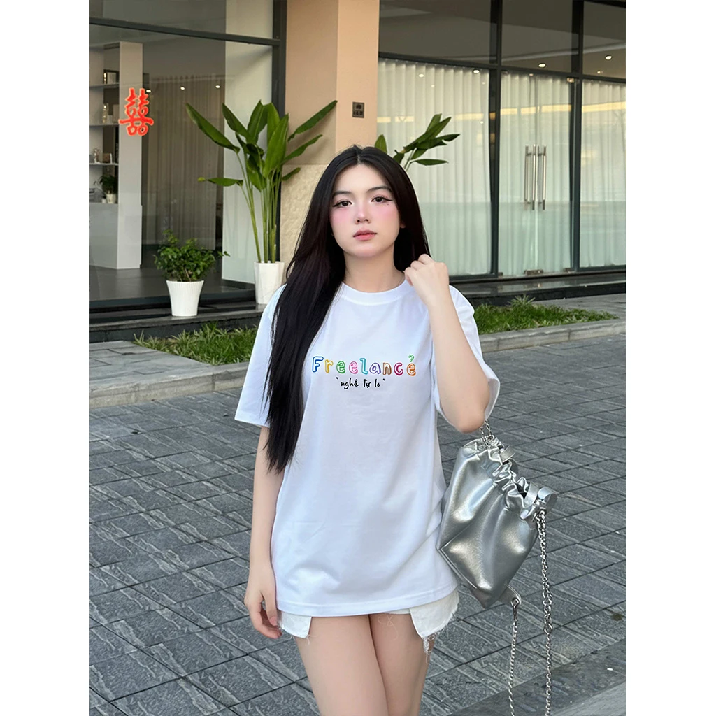 Áo thun form rộng local brand Miucho Club vải dày dặn thoáng mát chữ kiểu Nghề tự lo 2862_thumbnail_3