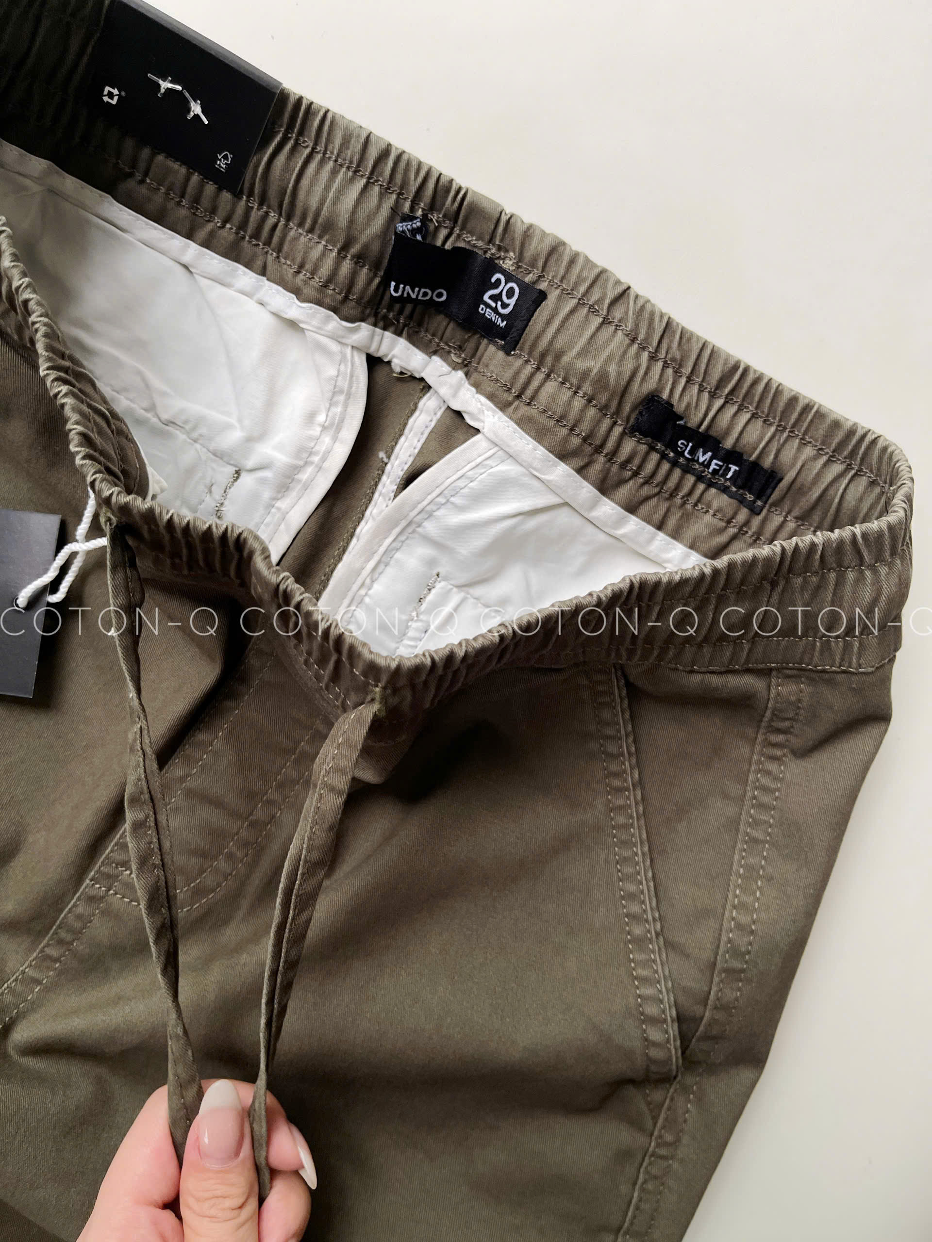 Quần short lưng thun nam ( RÊU )_thumbnail_2