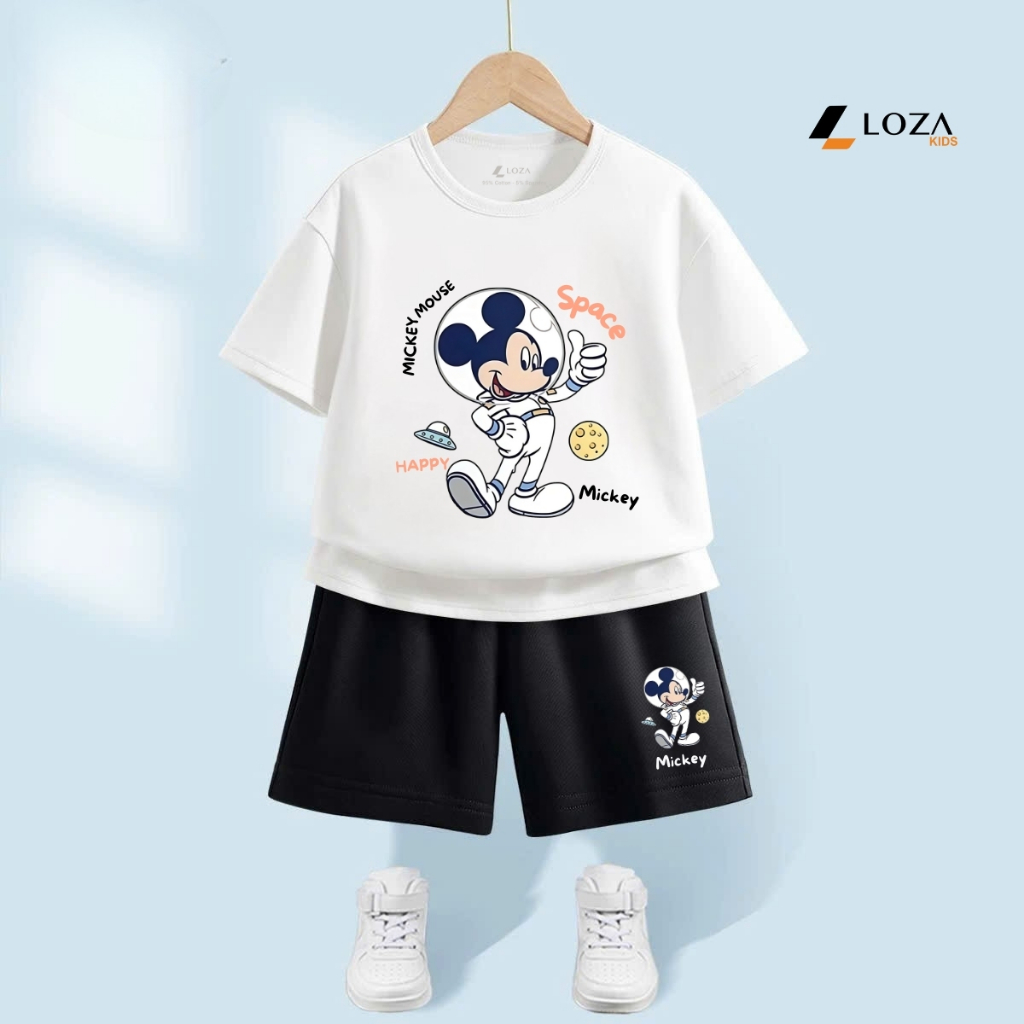 Bộ đồ bé trai in hình Mickey -  Loza Kids SB378_thumbnail_5