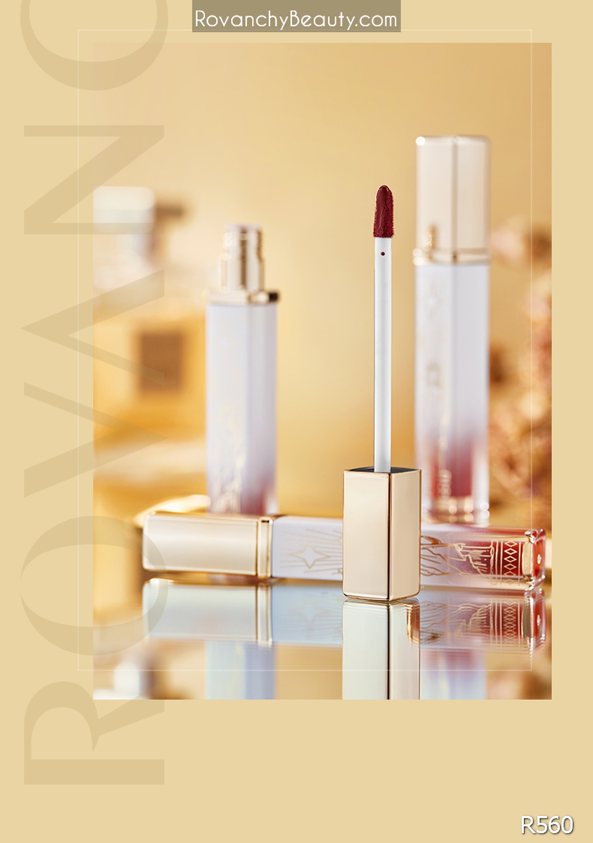 Son Kem Lì R560 ROVANCHY Nữ Hoàng - Không Bám Ly, Lâu Trôi, Màu Sắc Thời Thượng, 3.8g_thumbnail_12