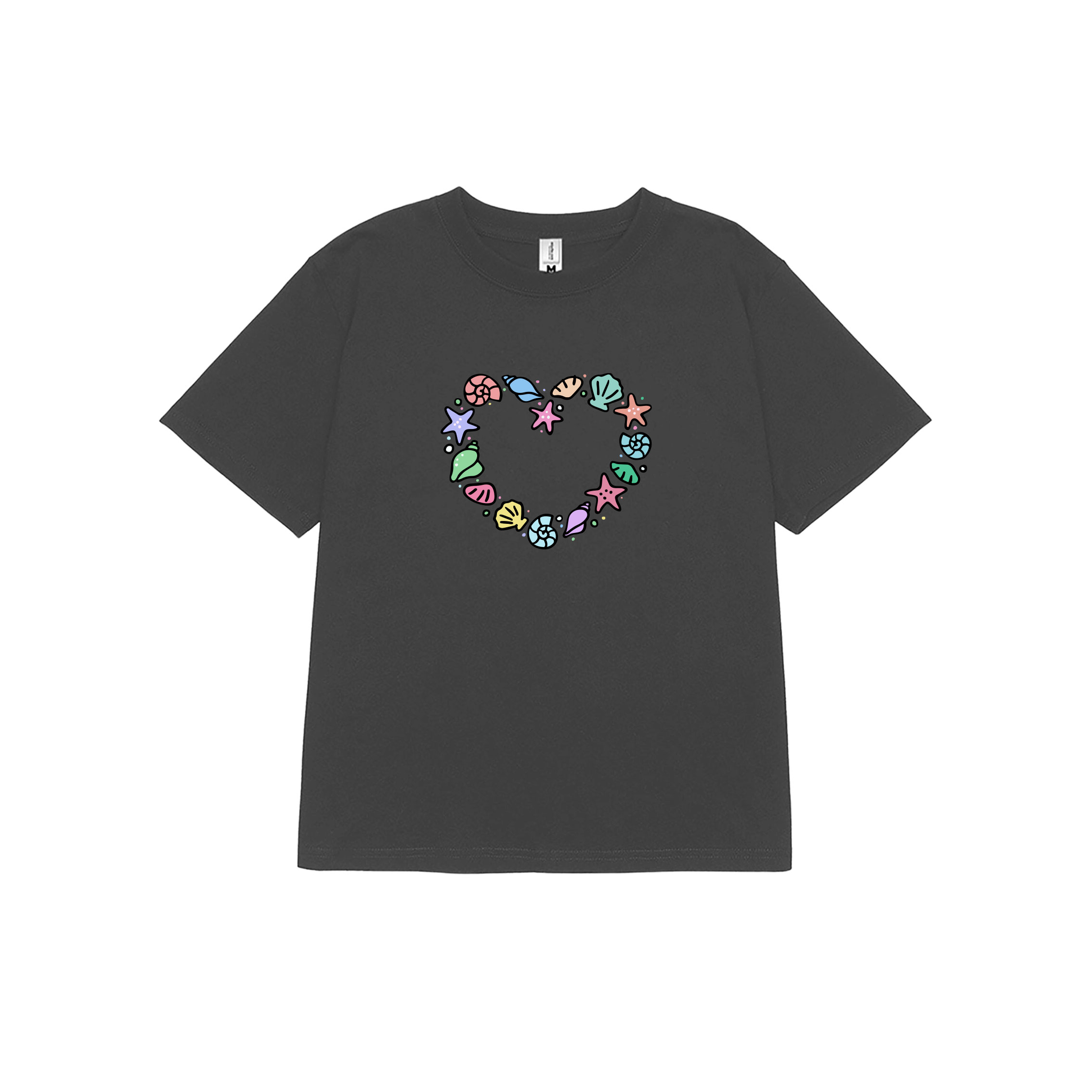 Áo thun baby tee mùa hè in trái tim xinh xắn ABD1024 Miucho tay ngắn Cổ tròn hotrend in artwork_thumbnail_10