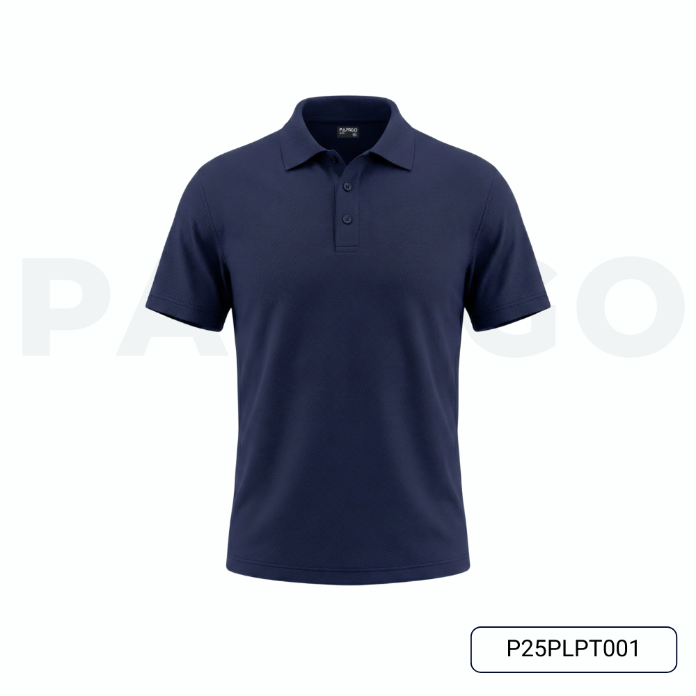 Áo polo cao cấp PAPAGO nam Trung niên vải cotton kim cương form rộng thêu logo trụ áo - P25PLCT005_thumbnail_8