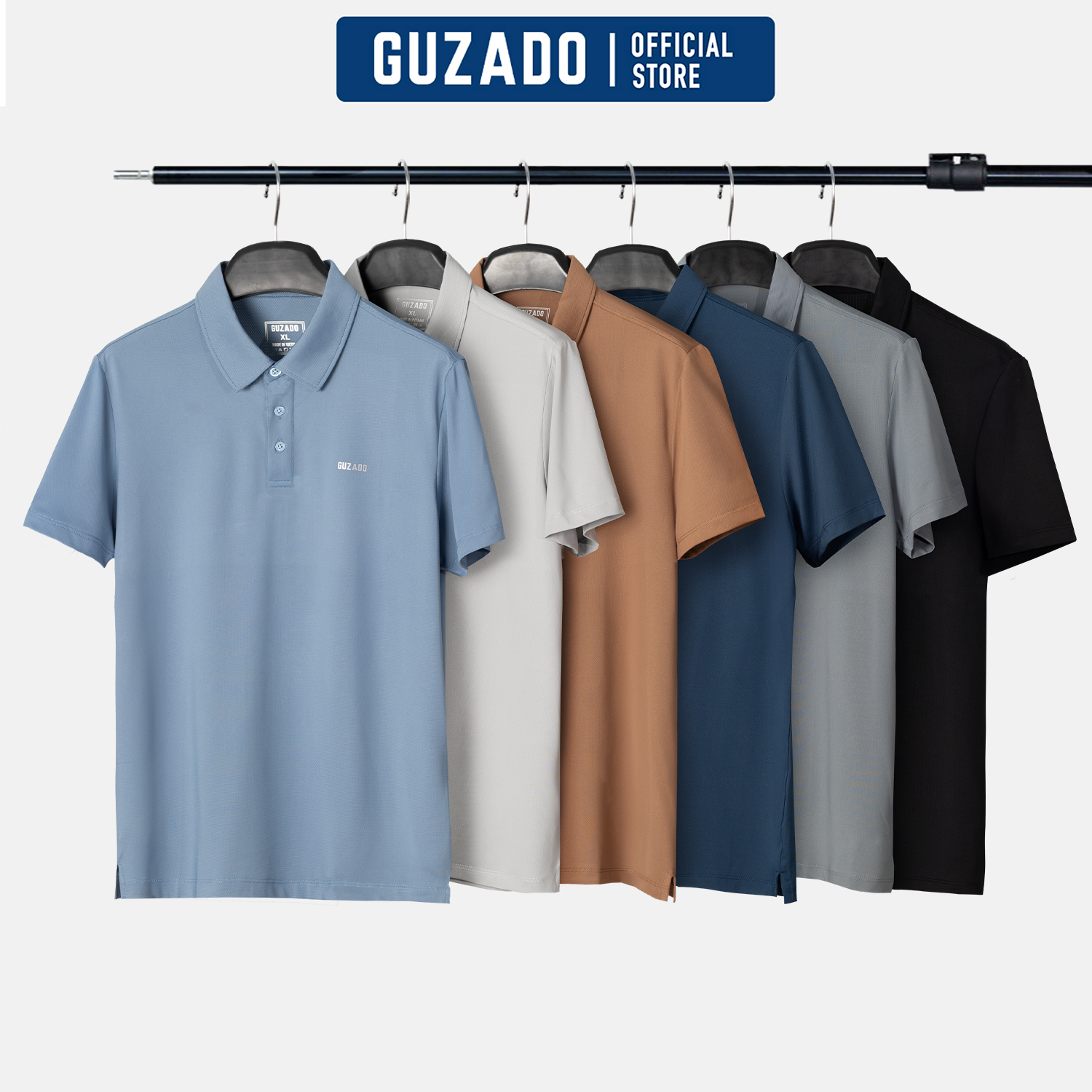 Áo Polo Nam Guzado Cổ Bẻ Coolmax Co giãn thoải mái GPL2501